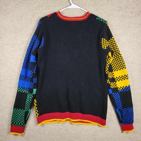 Holiday Time Adult Med Ugly Christmas Sweater Dinosaur T-Rex Presents - Picture 3 of 14